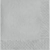 Luncheon Napkin 50 Count 2-Ply Shimmering Silver