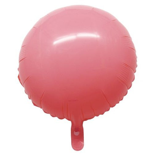 Macron Coral Round Foil Balloon 18"