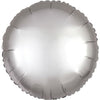 Matte Silver Round Foil Balloon 18"