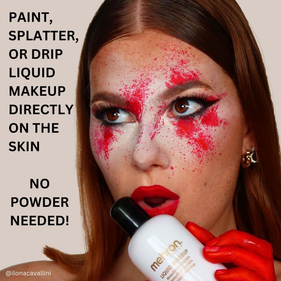 Mehron Liquid Makeup - Professional Liquid Makeup for Face and Body Coverage