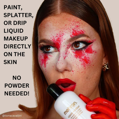 Mehron Liquid Makeup - Professional Liquid Makeup for Face and Body Coverage