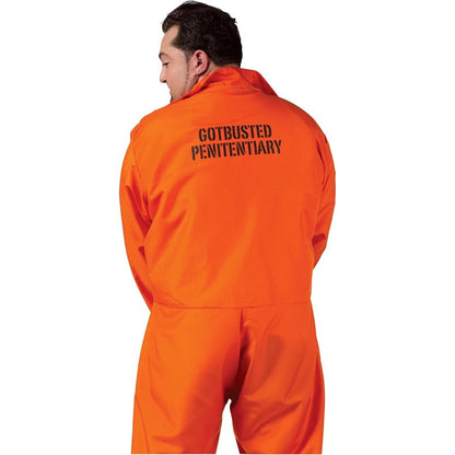 Men's Got Busted Penitentiary Halloween Costume, Size Adult Standard