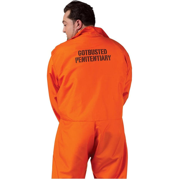 Men's Got Busted Penitentiary Halloween Costume, Size Adult Standard