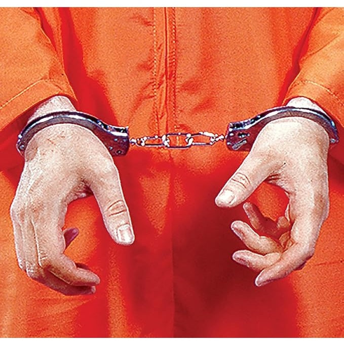 Men's Got Busted Penitentiary Halloween Costume, Size Adult Standard