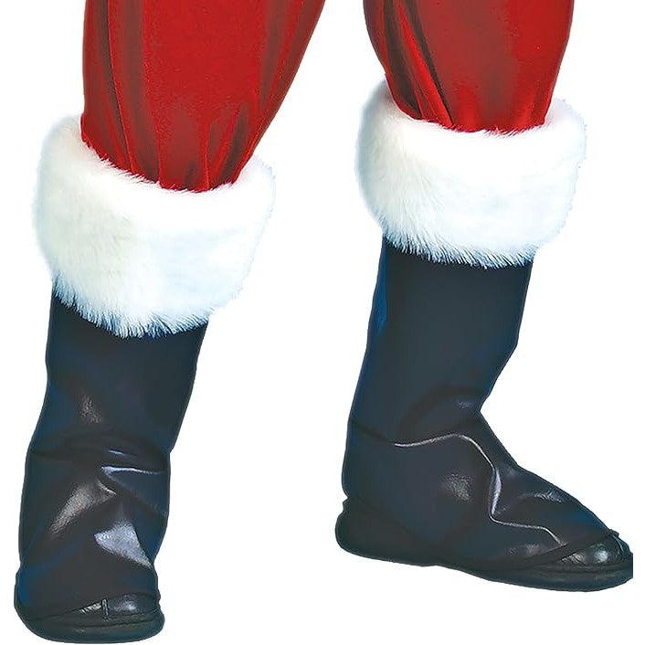 Men's Plus-Size Plus Size Adult Velour Santa Suit, Red/White, X-Large Size 50-54