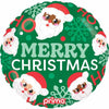 Merry Christmas Santa 18" Foil Balloon