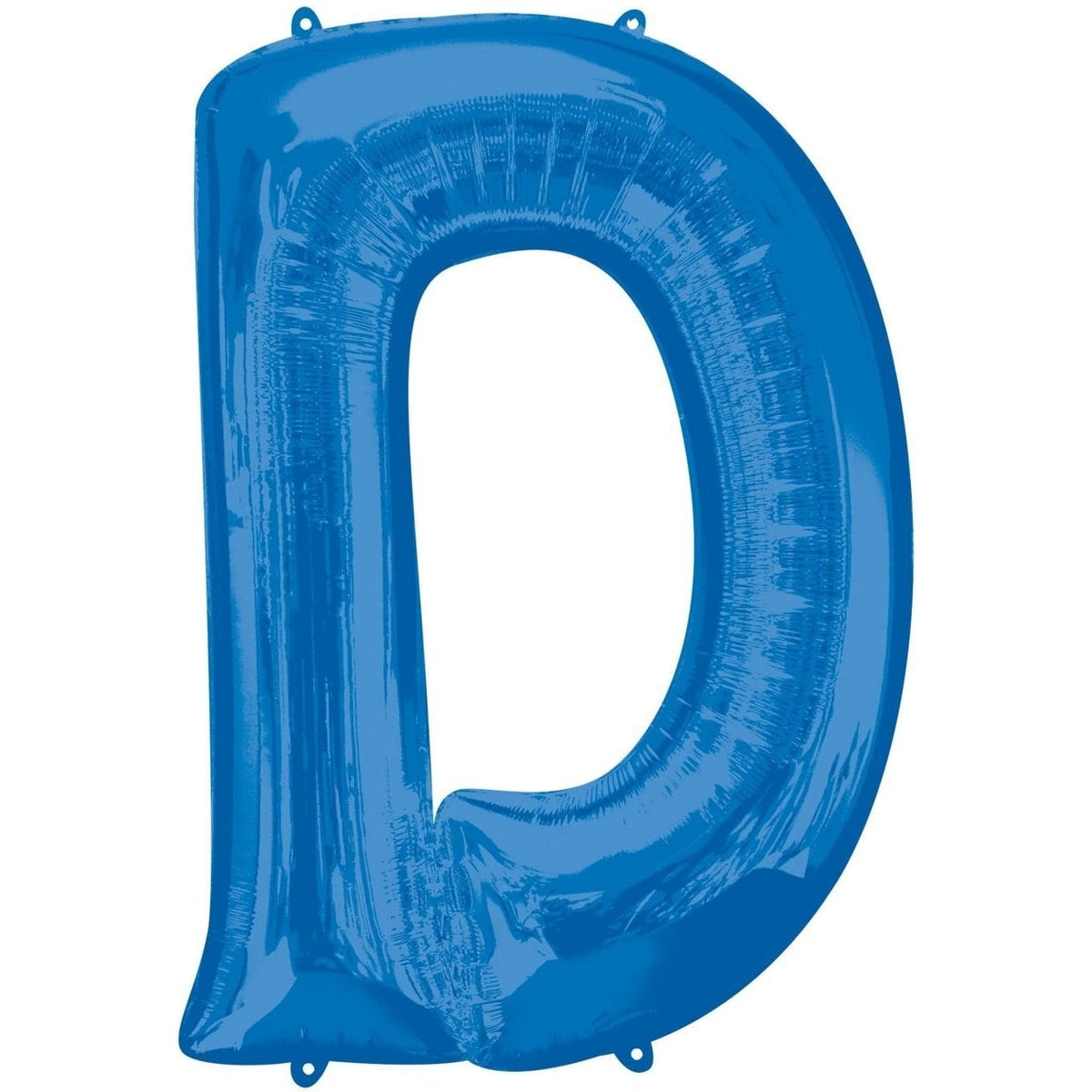 Metallic Balloon - Jumbo Letter Blue D