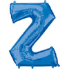 Metallic Balloon - Jumbo Letter Blue Z