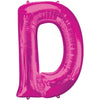 Metallic Balloon - Jumbo Letter Pink D