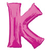 Metallic Balloon - Jumbo Letter Pink K