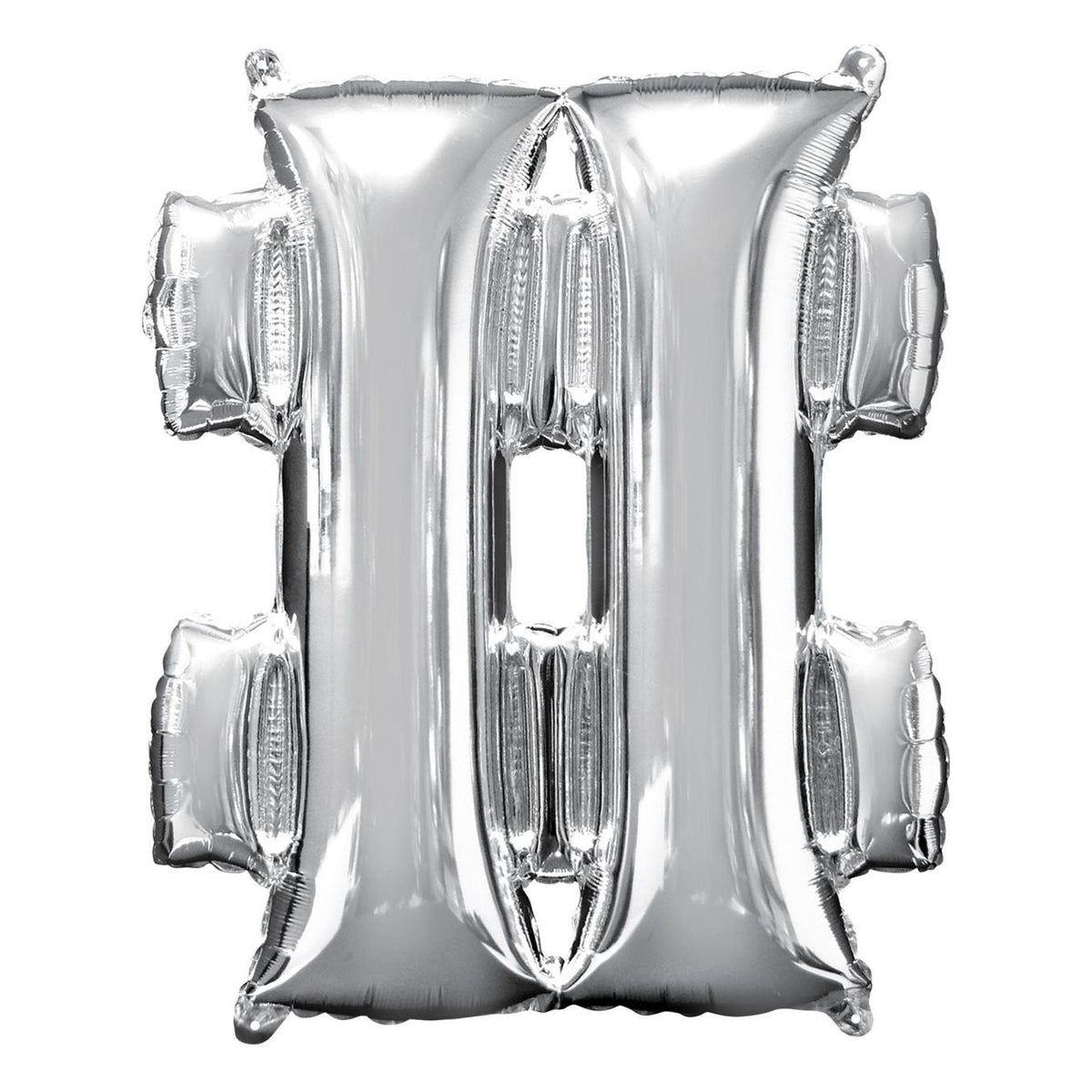 Metallic Balloon - Jumbo Symbol Silver #