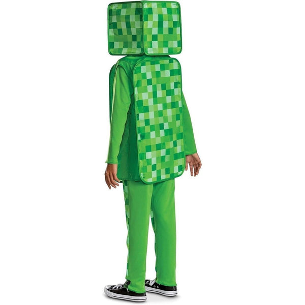 Minecraft Creeper Costume for Kids, Official Minecraft Costume Pop Out Outfit with Headpiece, Child Size Small 4-6