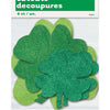 Mini Glitter Shamrocks, 6 Count