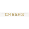 Modern Christmas "Cheers" Goil Foil Banner