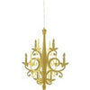 Modern Christmas Gold Foil Chandelier