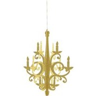 Modern Christmas Gold Foil Chandelier