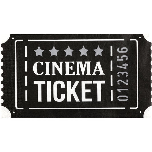 Movie Ticket napkins, Set of 20