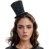NEW: Black Rhinestone Mini-Hat Headband