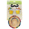 NEW: Fiesta Fun Accessory Kit Sombrero, Magarita Glasses, Mustache