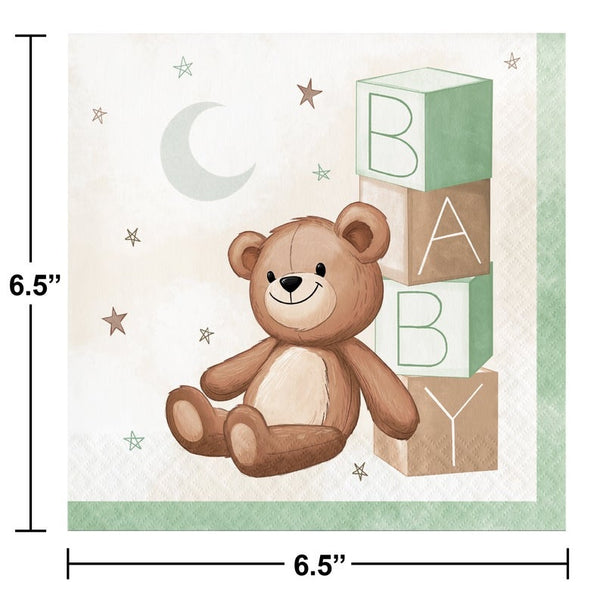 Napkins - Lunch, Teddy Bear