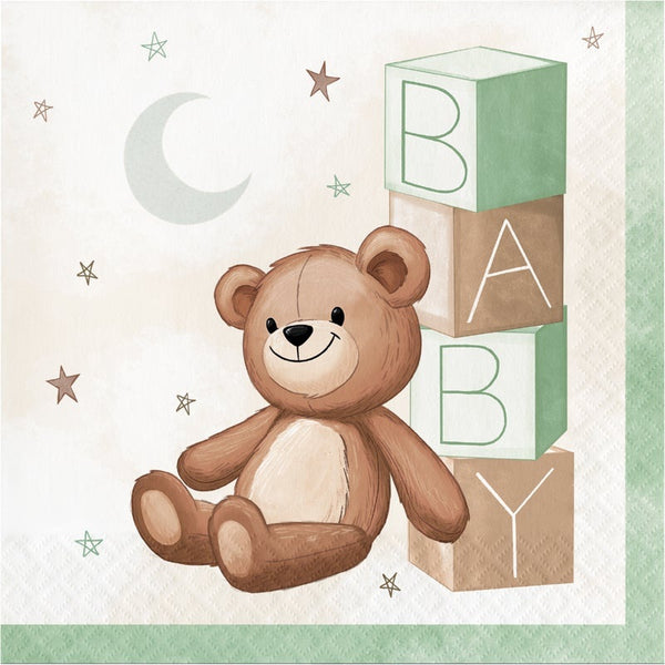 Napkins - Lunch, Teddy Bear