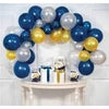 Navy, Gold & Silver Balloon Party Garland Kit
