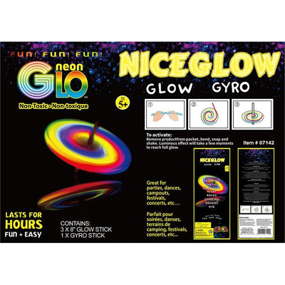 Neon Glow Gyroscope Spinning Toy