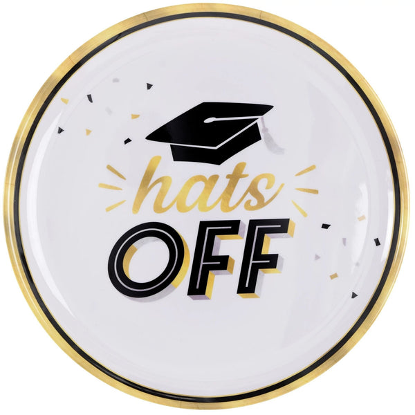 NEW! Graduation Melamine Platter - "Hats Off"