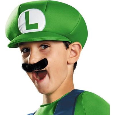 Nintendo Super Mario Brothers Luigi Classic Boys Halloween Costume for Kids, Licensed