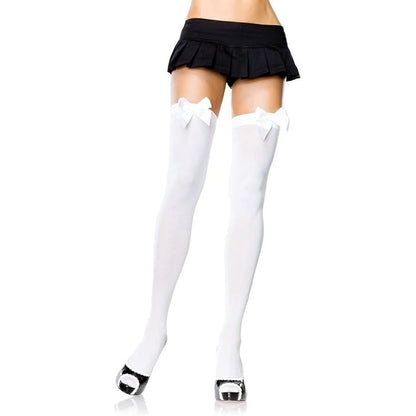 Nylon Over the Knee Stockings With Bows