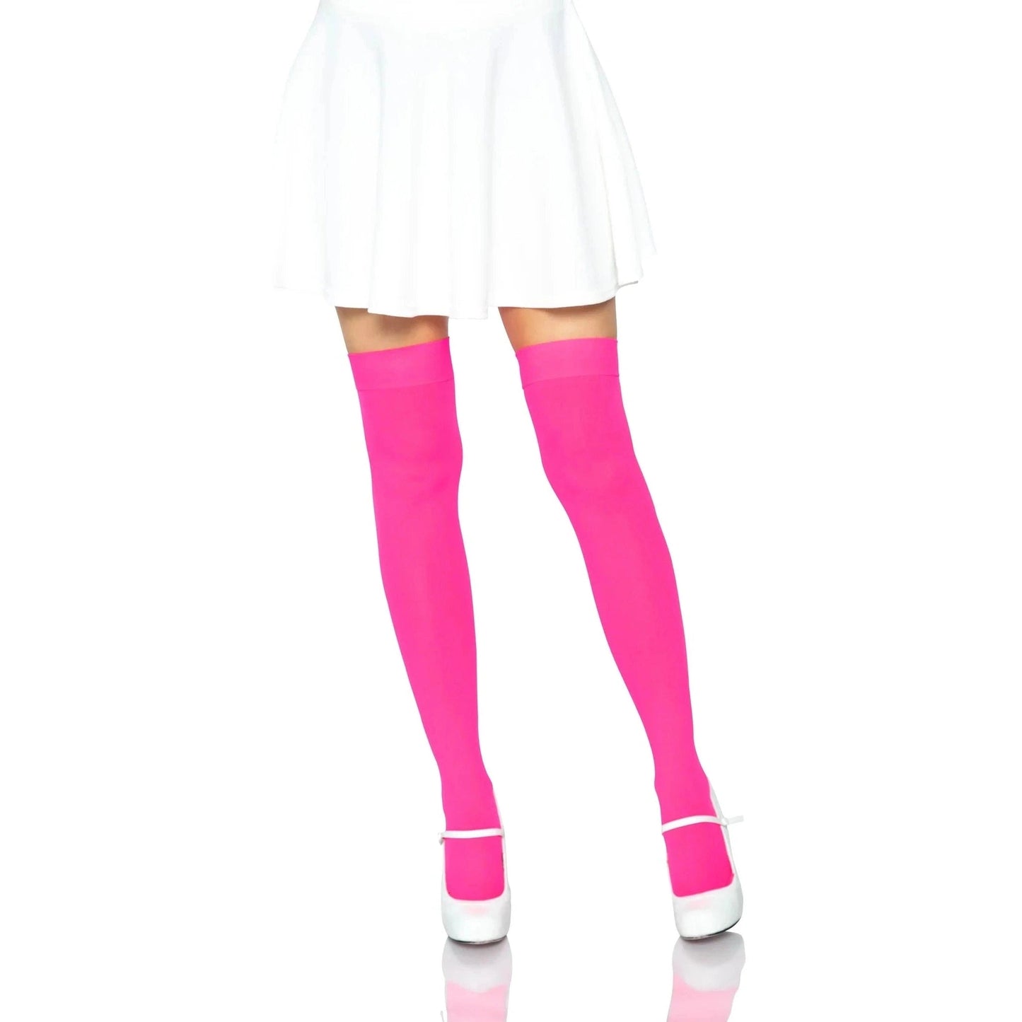 Nylon Over the Knee Thigh High Stockings