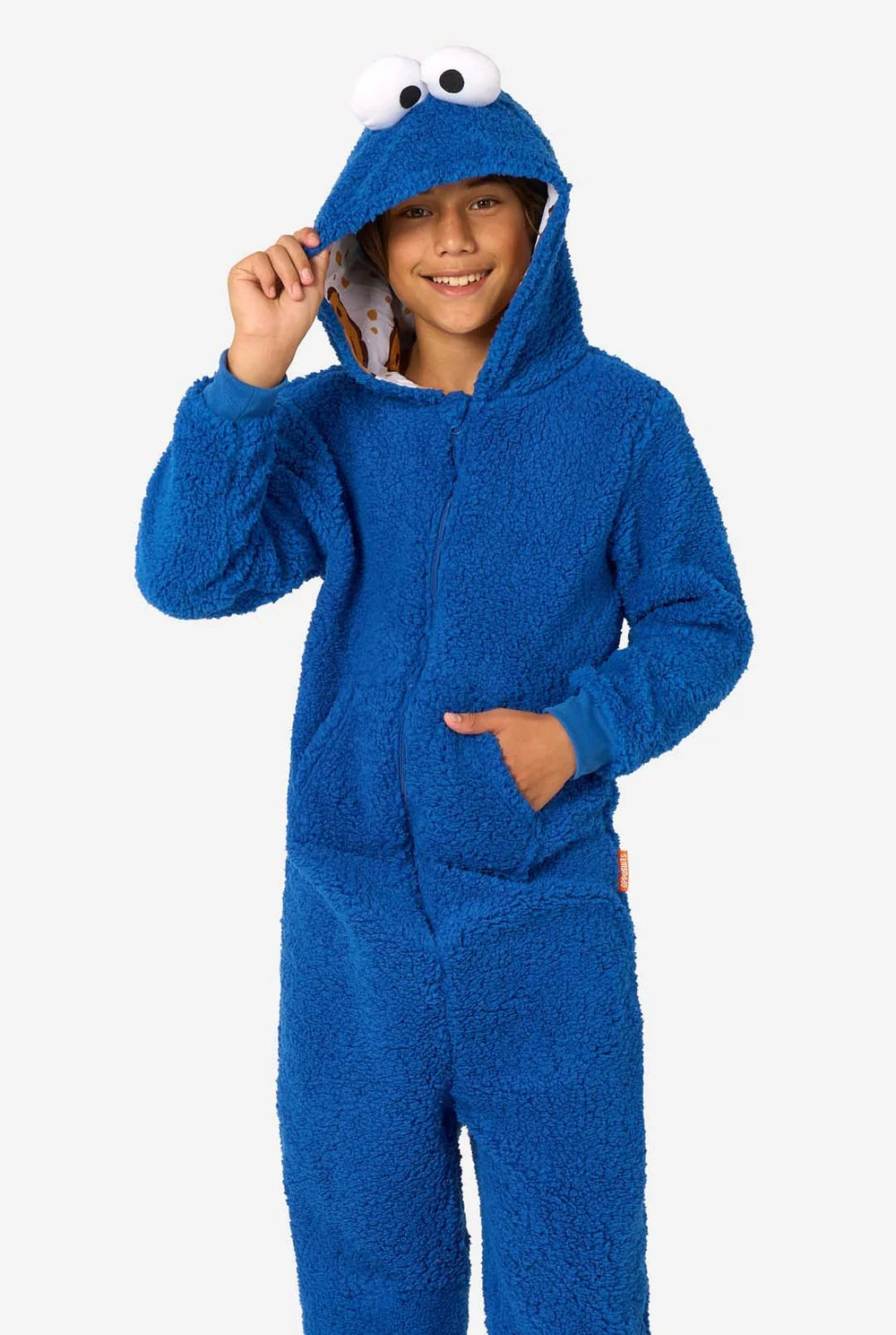 Sesame Street Kids Cookie Monster Onesie, Size 2Y-4Y