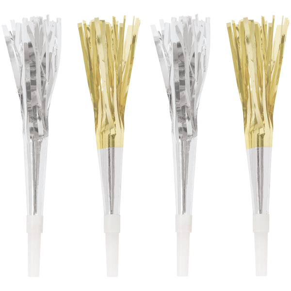 Party Horns - Silver/gold
