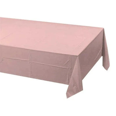 Pastel Pink Plastic Table Cover 54" x 108"