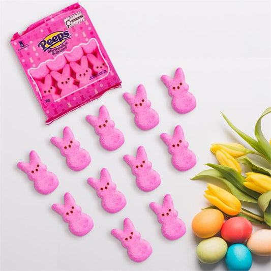 Peeps Pink Marshmallow Bunnies, 8-Pack