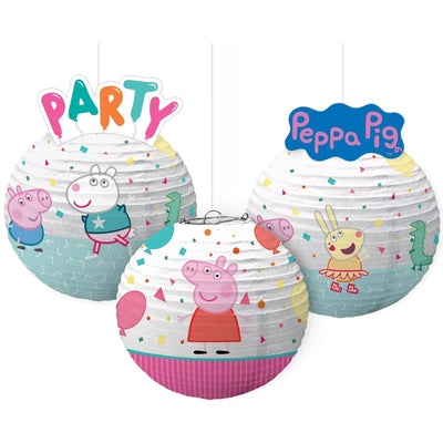 Peppa Pig Confetti Party Embellished Lanterns