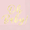 Pink "Oh Baby" Luncheon Napkins