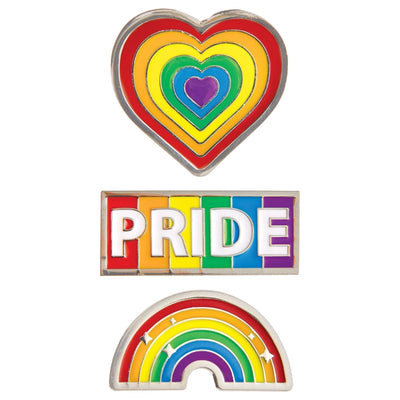 Pins - Rainbow, 4 x 6 3/4", 3 Count