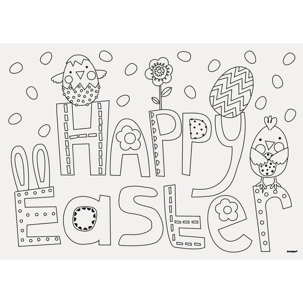 Placemats - Easter Colouring Sheets, 8 Count