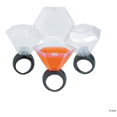 Plastic Wedding Ring Shot Glasses
