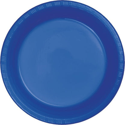 Plate 10" Plastic 20 Count Cobalt