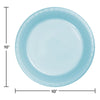 Plate 10" Plastic 20 Count Pastel Blue