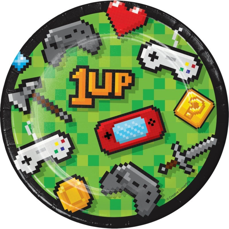 Plate 7" 8 Count Gaming Party