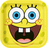 Plates - 8 Spongebob Squarepants, Square, 9"