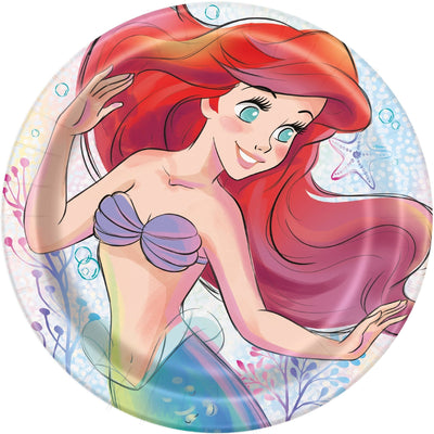 Plates - Ariel, 9", 8 Count