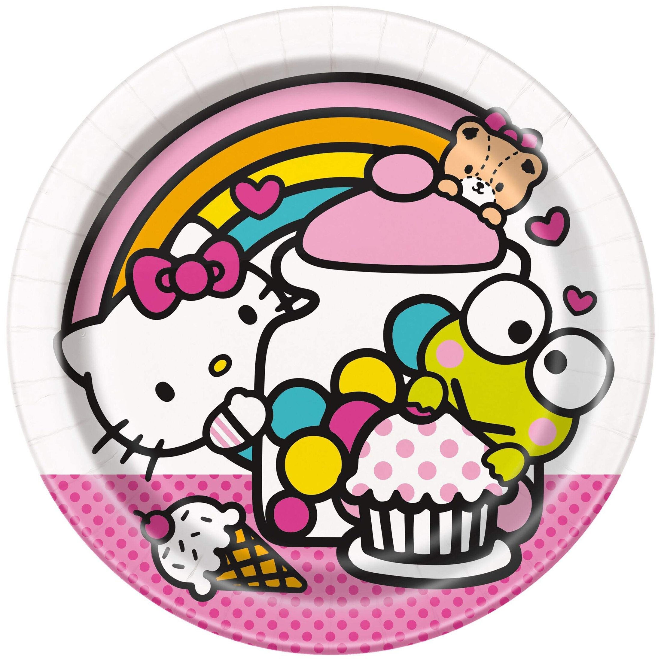 Hello Friend Rounds Plates - Hello Kitty & Friends Round 7