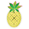 Plates - Pineapple Shaped, Foil Stamped, 8 Count
