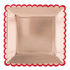 Plates - Square, Scalloped Edge, 10"