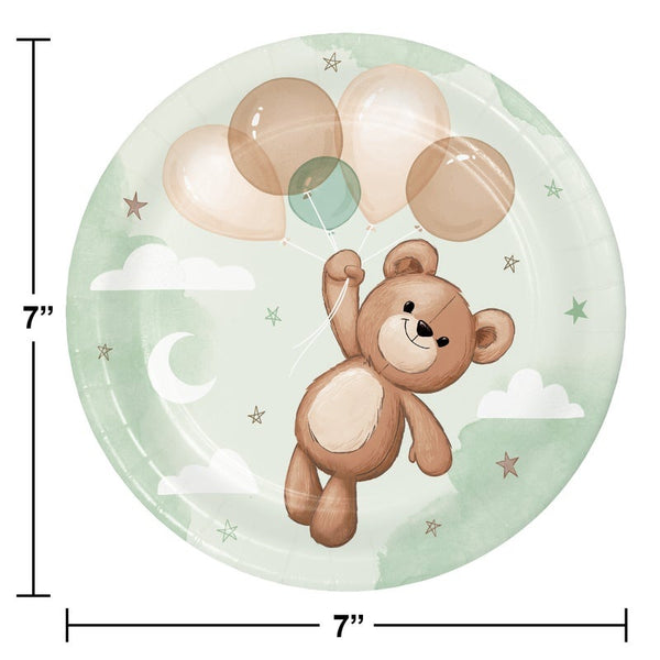Plates - Teddy Bear, 7"