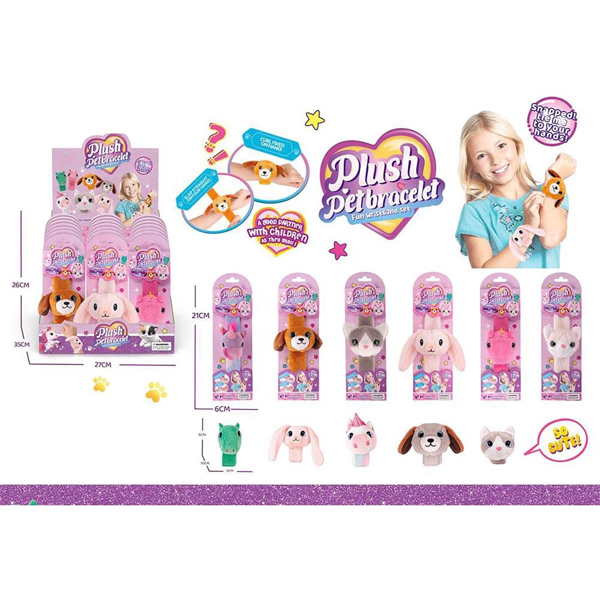 Plush Pet Snap Bracelet